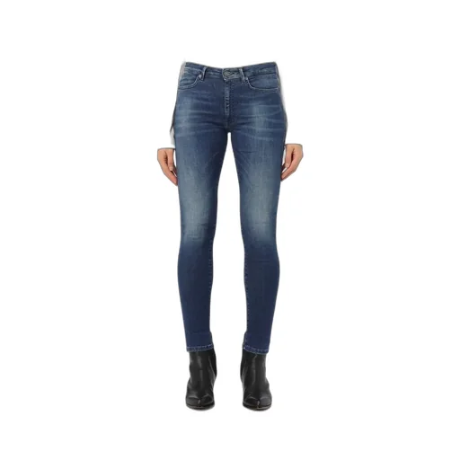 Logo-Patch Skinny Jeans
