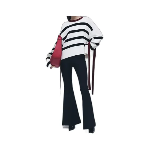 Striped Knit Pullover