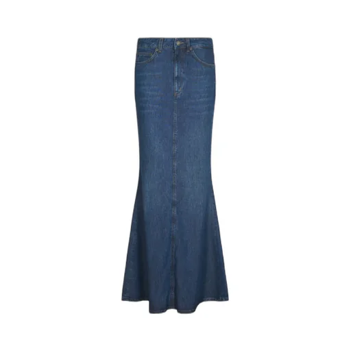 Flared Denim Skirt