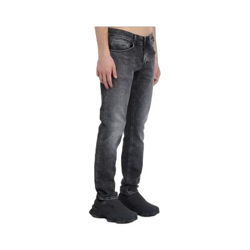 Denim Trousers With Belt Loops