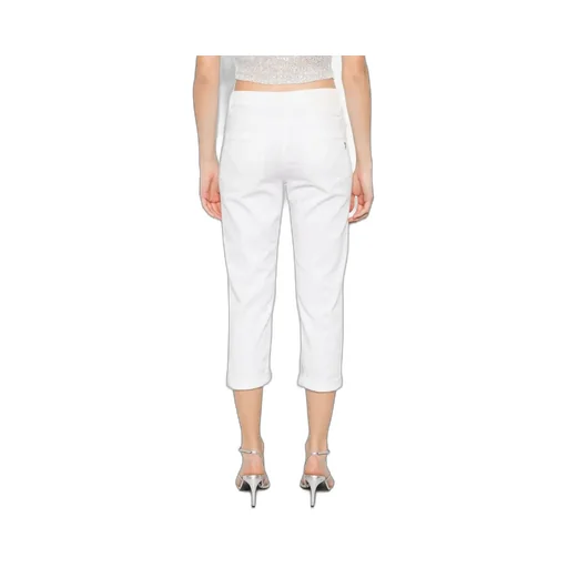 Single-Breasted Button-Up Denim Trousers