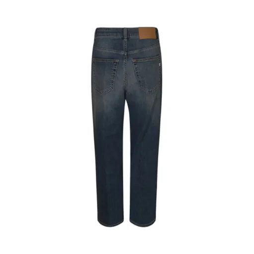 Faded Straight-Leg Jeans