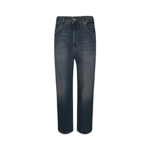 Faded Straight-Leg Jeans