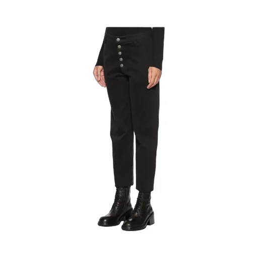 Button-Front Slacks