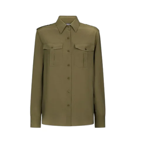 Spread-Collar Shirt