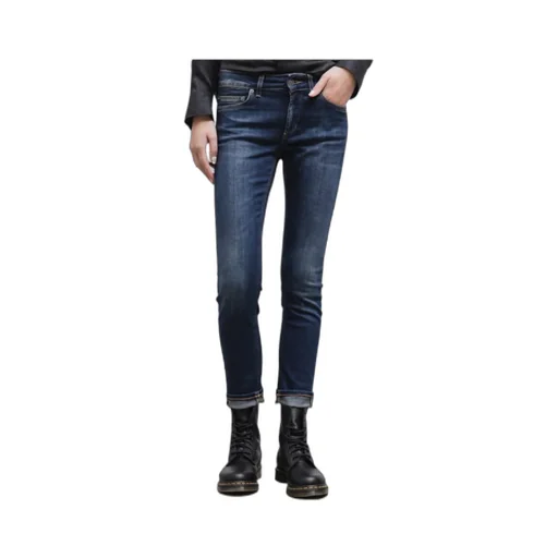 Tapered Denim Trousers