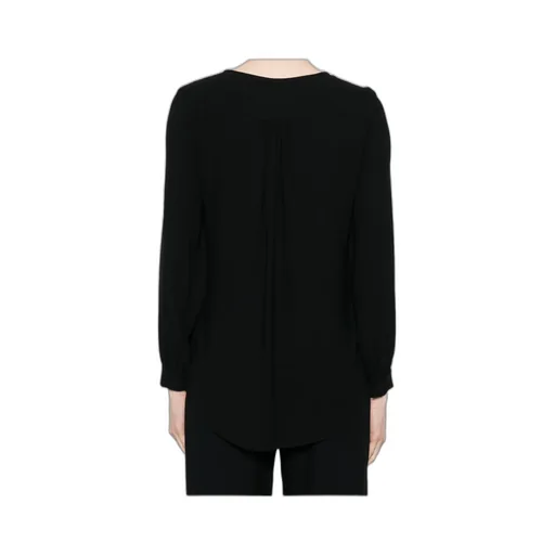 Tied-Neck Georgette Blouse