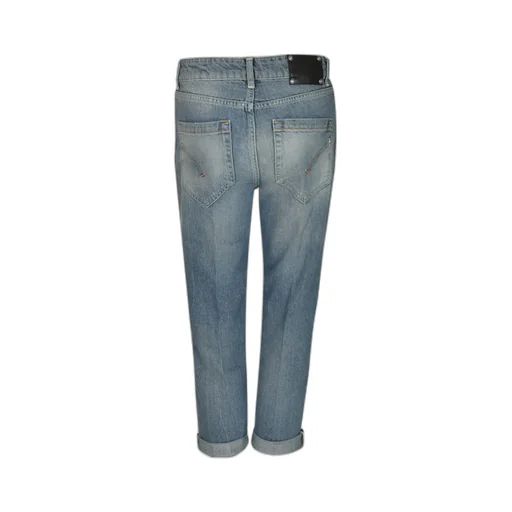 Button-Front Denim Trousers