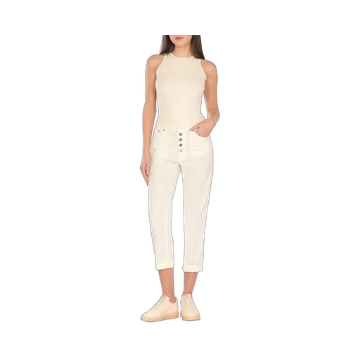 Buttoned Cropped Pants