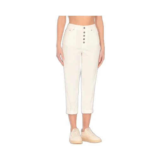 Buttoned Cropped Pants