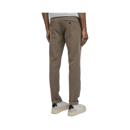 Belt-Lined Casual Pants