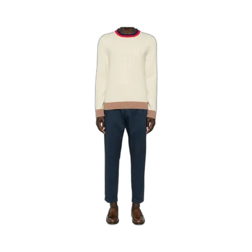Belt-Lined Casual Pants