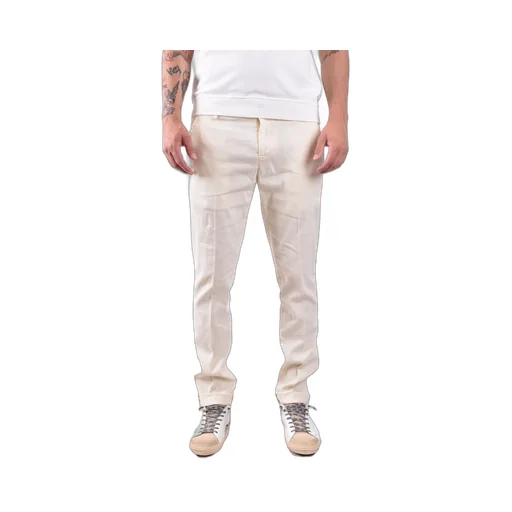 Belt-Lined Casual Pants