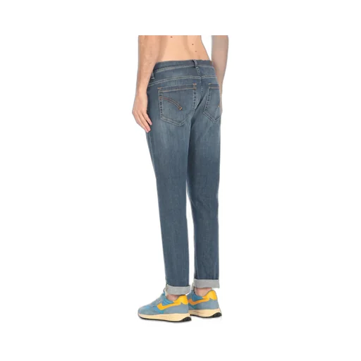 Faded Ruffle Denim Trousers