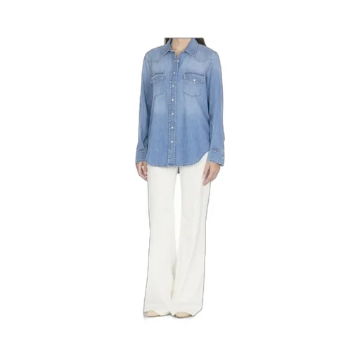 Flap-Pocket Denim Shirt