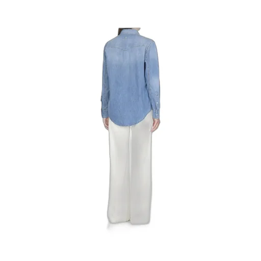 Flap-Pocket Denim Shirt