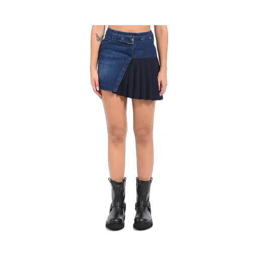 Pleated Belted Skirt