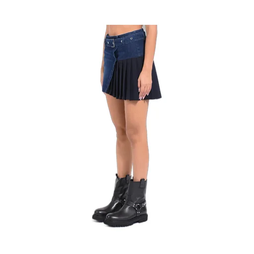 Pleated Belted Skirt