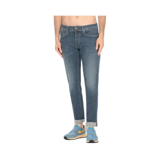 Faded Ruffle Denim Trousers