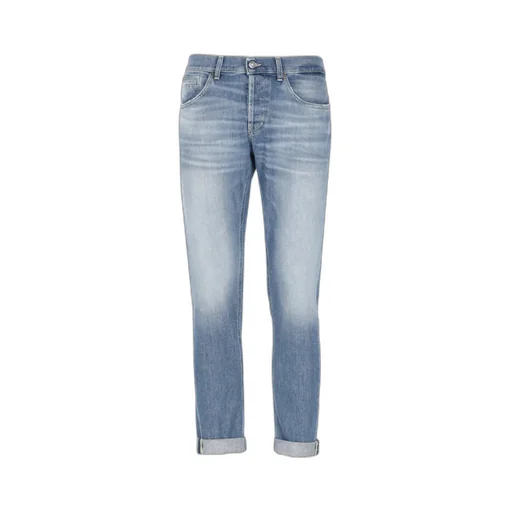 Faded Ruffle Denim Trousers