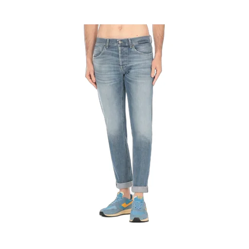 Faded Ruffle Denim Trousers