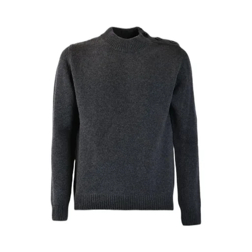 Stand Collar Wool Knitted Sweater