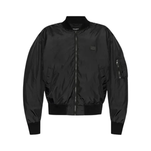 Logo Tag Padded Bomber Jacket