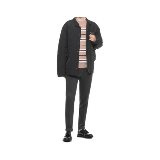 Belted Slim-Fit Pants