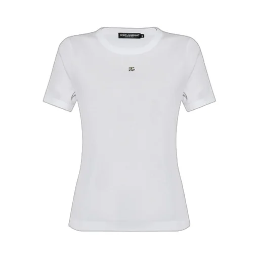 Logo Plaque Ribbed T-Shirt