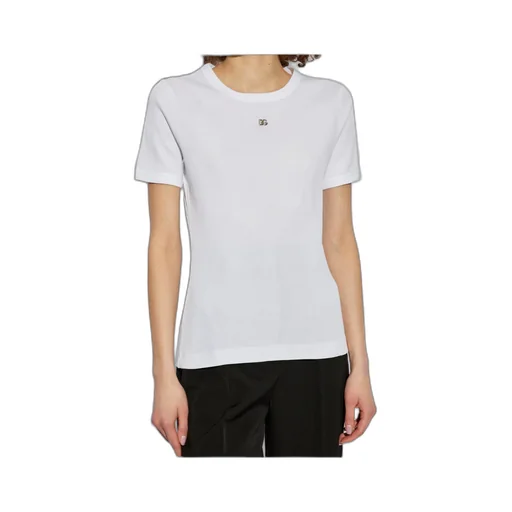 Logo Plaque Ribbed T-Shirt
