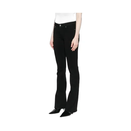 Button-Fly Flared Jeans