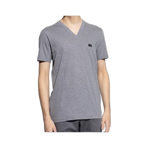 Logo Plaque V-Neck T-Shirt