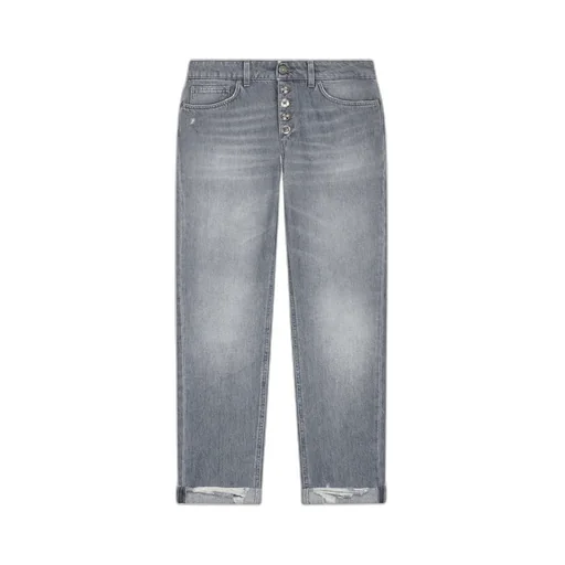 Five-Pocket Distressed-Hem Jeans