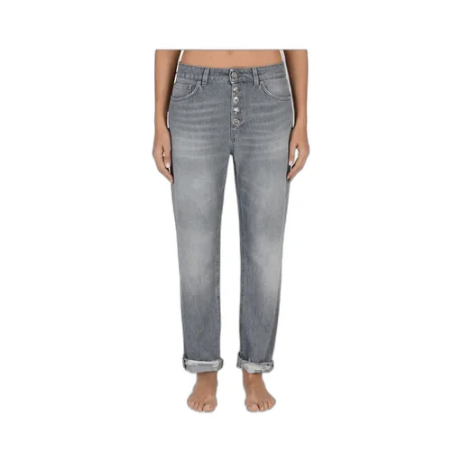 Five-Pocket Distressed-Hem Jeans
