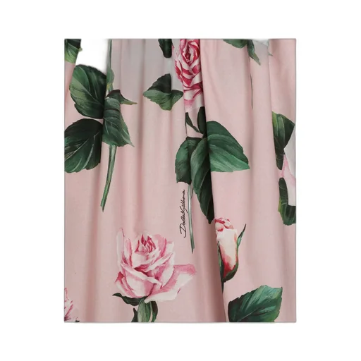Rose-Print Dress