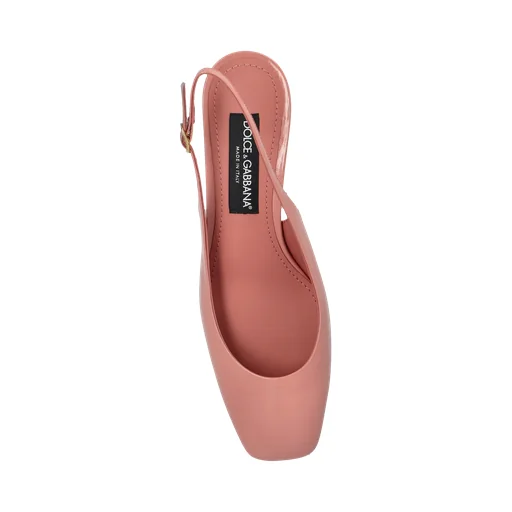 Square Toe Slingback Pumps