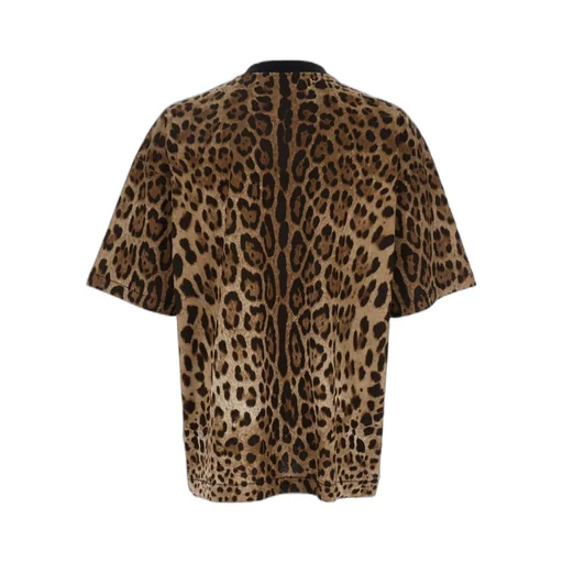 Leopard Printed Crewneck T-Shirt
