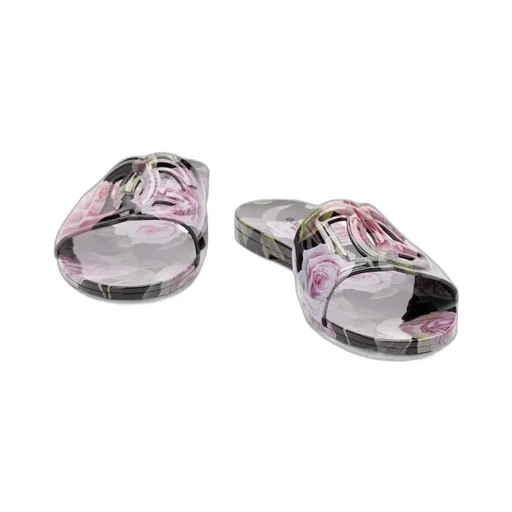 Floral Printed Beach Slides