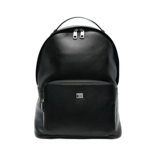 Logo Plaque Zipped Backpack