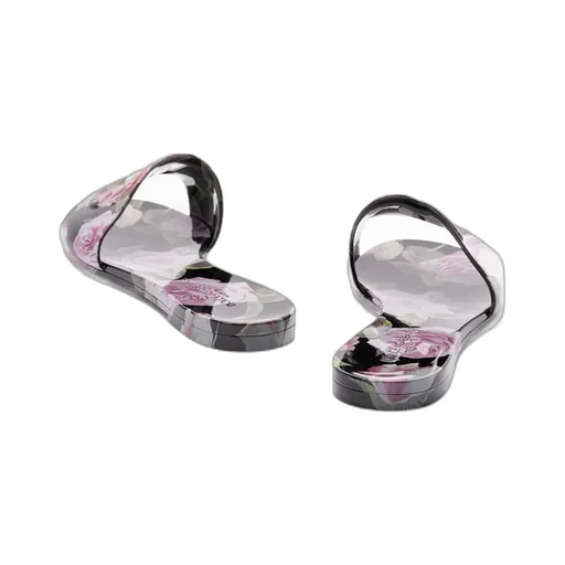 Floral Printed Beach Slides