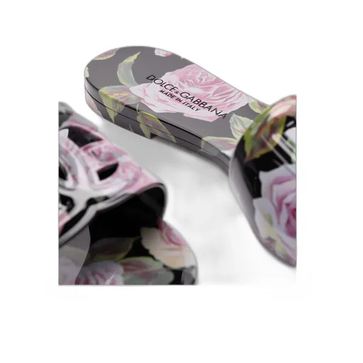 Floral Printed Beach Slides