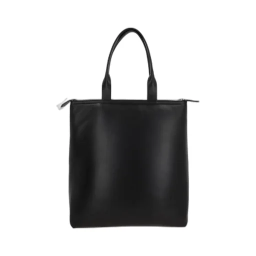 Logo Printed Zipped Tote Bag