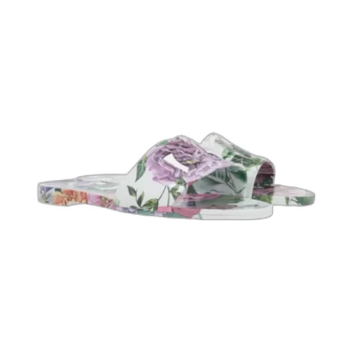 Floral Printed Beach Slides