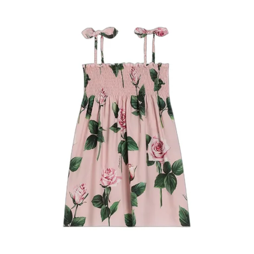 Rose-Print Dress