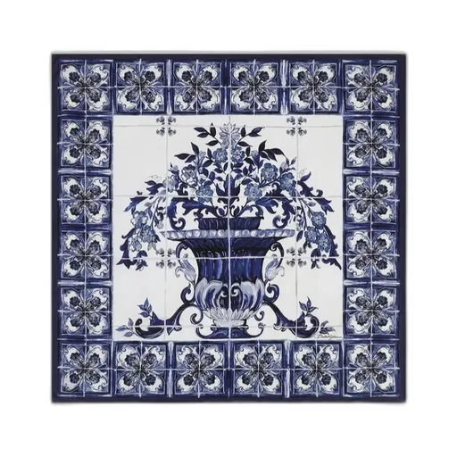 Majolica Print Twill Scarf