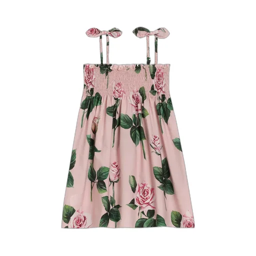 Rose-Print Dress