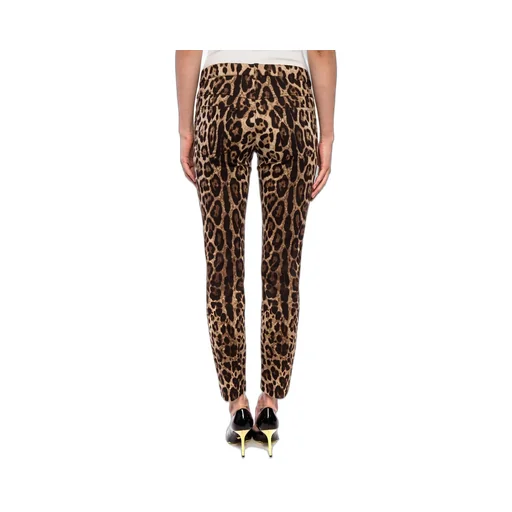Leopard Print Cropped Trousers