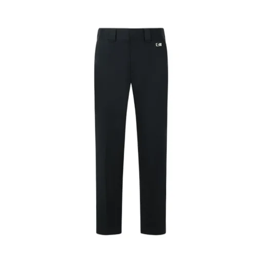 Logo Plaque Pressed Crease Trousers