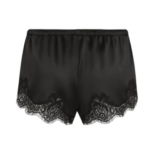 Lace-Detailing Satin-Finish Briefs