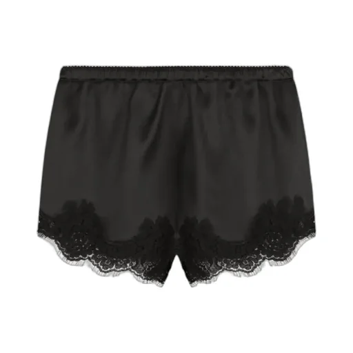 Lace-Detailing Satin-Finish Briefs